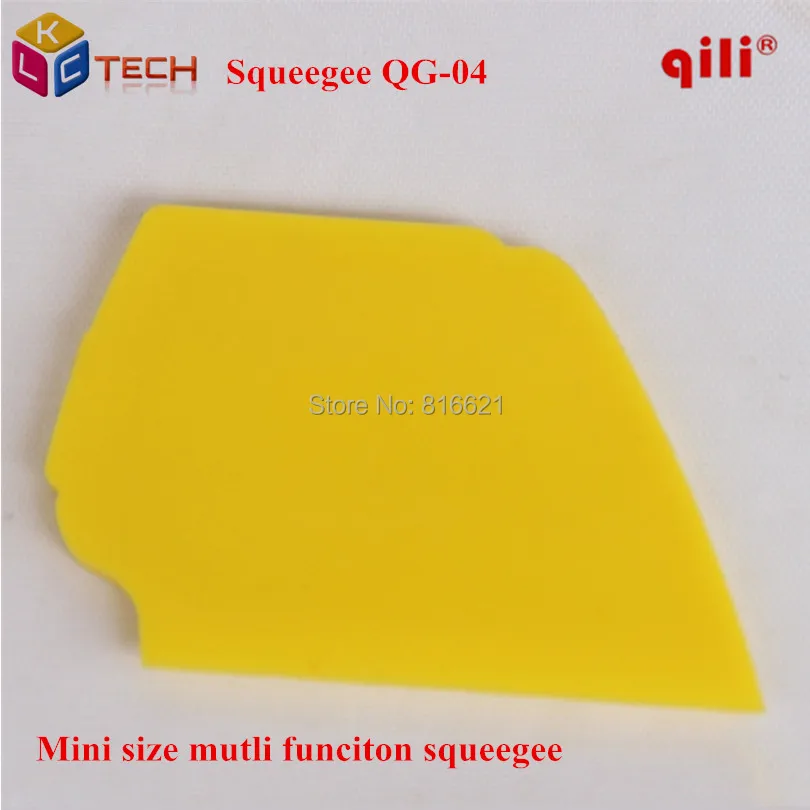 Qili qg-04 мини Размеры разных funciton Ракель 5x4 см Малый Скребки нож мобильный Экран протектор упаковка install Tool