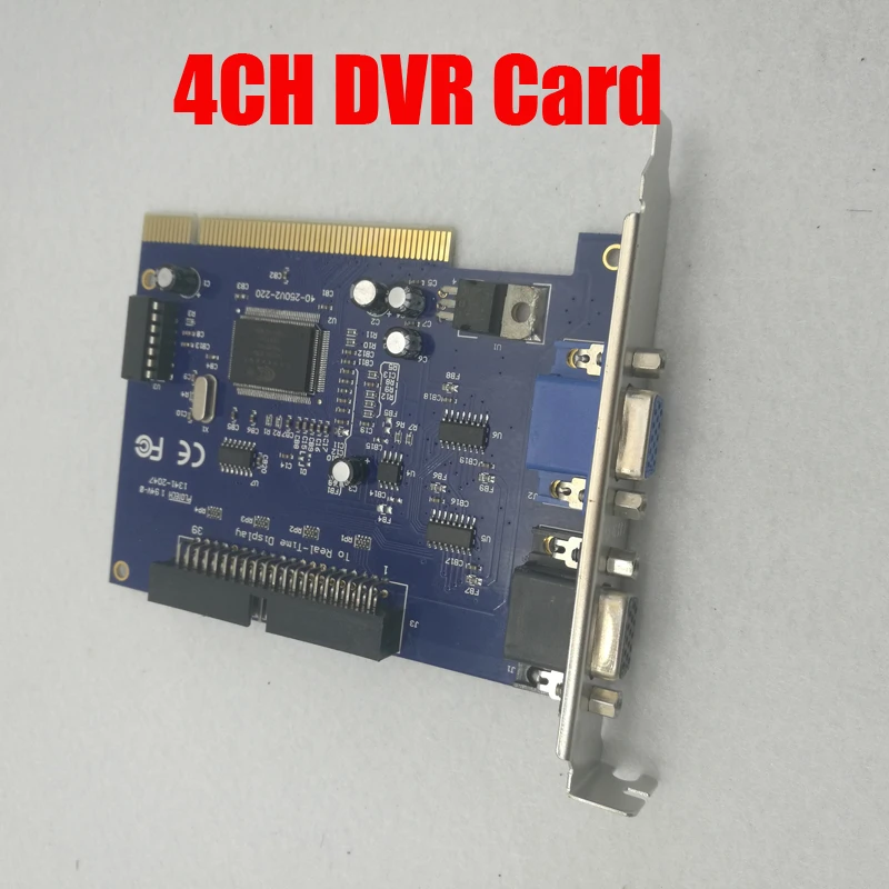 

4 Chs Video capture Card V250 V8.2 dvr Card software windows7 for CCTV PC system dvr card security surveillance free shipping