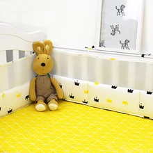 5 шт./компл. детская кроватка набор постельных принадлежностей и сетки защитные борты в кроватку Комплект постельного белья включает 4 шт. бамперы+ простыня 13 размеров