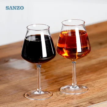 

Craft beer mug artificial crystal glass tulip beer special cool cup bar juice cup 2 sticks 611003