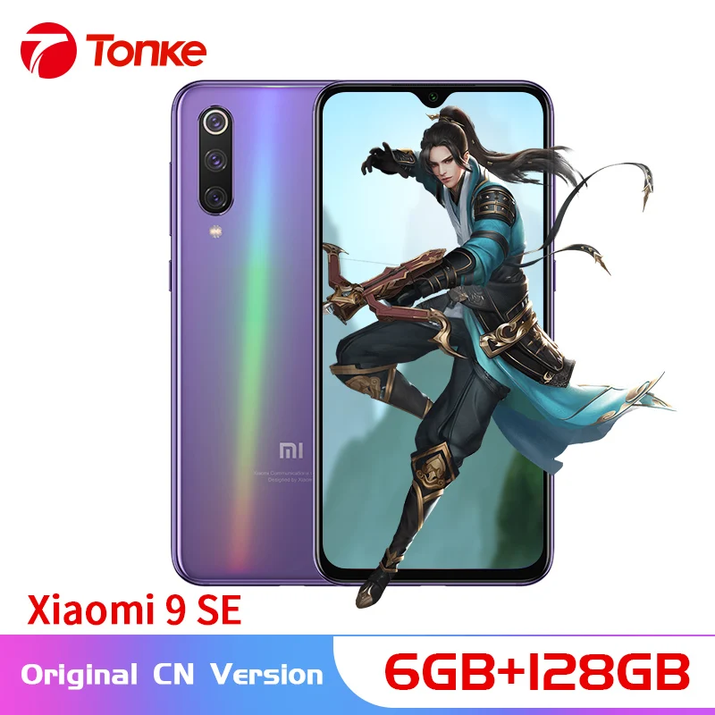 Oringnal Xiaomi Мобильный телефон Mi 9 SE 6 ГБ 128 в дисплее отпечаток пальца 3070 мАч Snapdragon 712