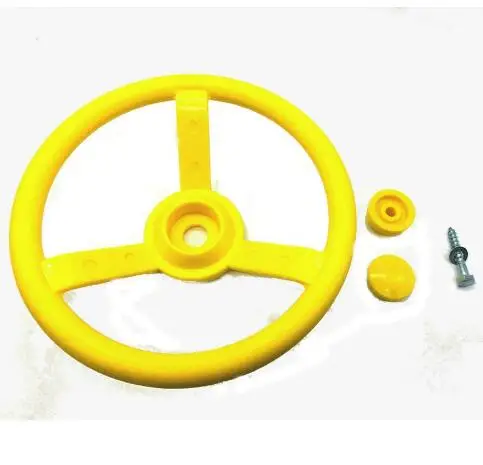 Гоночная игровая площадка пластиковая Dia игрушка с рулевым колесом маленькая кабина аксессуары для игр на открытом воздухе игрушки качели детские игрушки - Цвет: Цвет: желтый