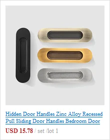 Скрытые дверные ручки из цинкового сплава встраиваемые ручки для раздвижных дверей спальня ручка дверного шкафа оборудование для обработки мебели