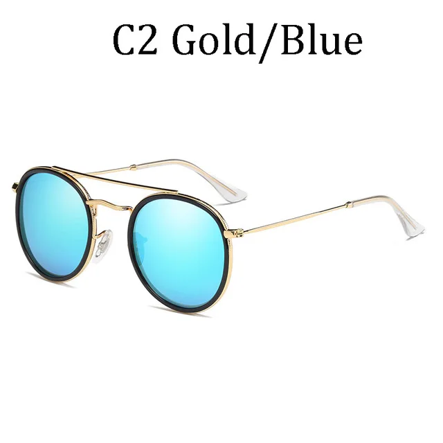 DPz женские круглые поляризованные солнцезащитные очки 3647 лучей G15 мужские вождения автомобиля мужские солнцезащитные очки UV400 пакет - Цвет линз: 0915 c2