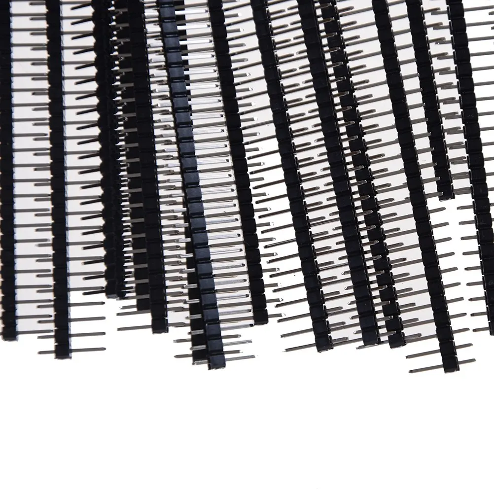 20pcs Single Male Pin Header Electronic Part Elektronik For Arduin 1x40 Row 2.54 Breakable 40 Pins Connector Strip Board Module