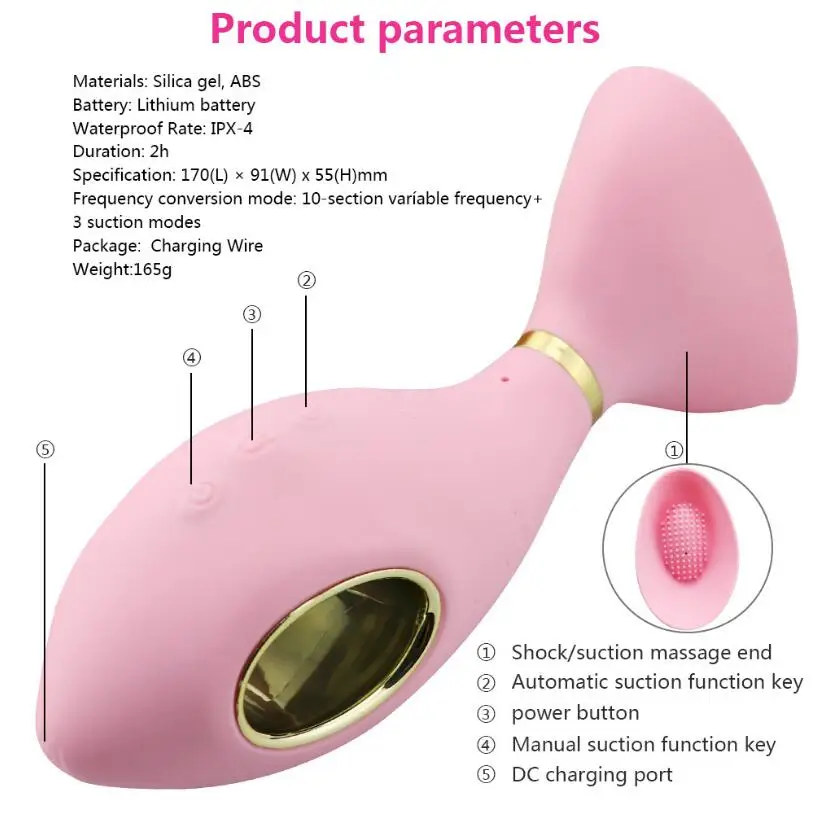 2019 New Sex Licking Sucking Vibrators 10 Speed G spot Clitoris Stimulation Nipple Vibrators Erotic Adult sex toys for Women