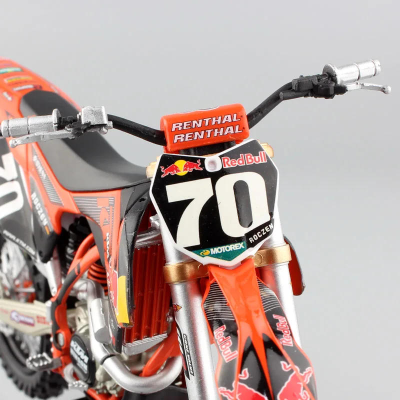 1/12 весы 2012 KTM 250 SX-F № 70 racer Кен ROEN N red bull Мотоцикл Мотокросс Байк Diecasts и игрушка транспортных средств модель эндуро