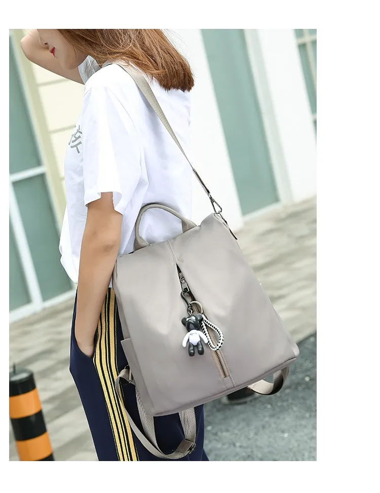 Novo multifuncional mochila feminina à prova dwaterproof