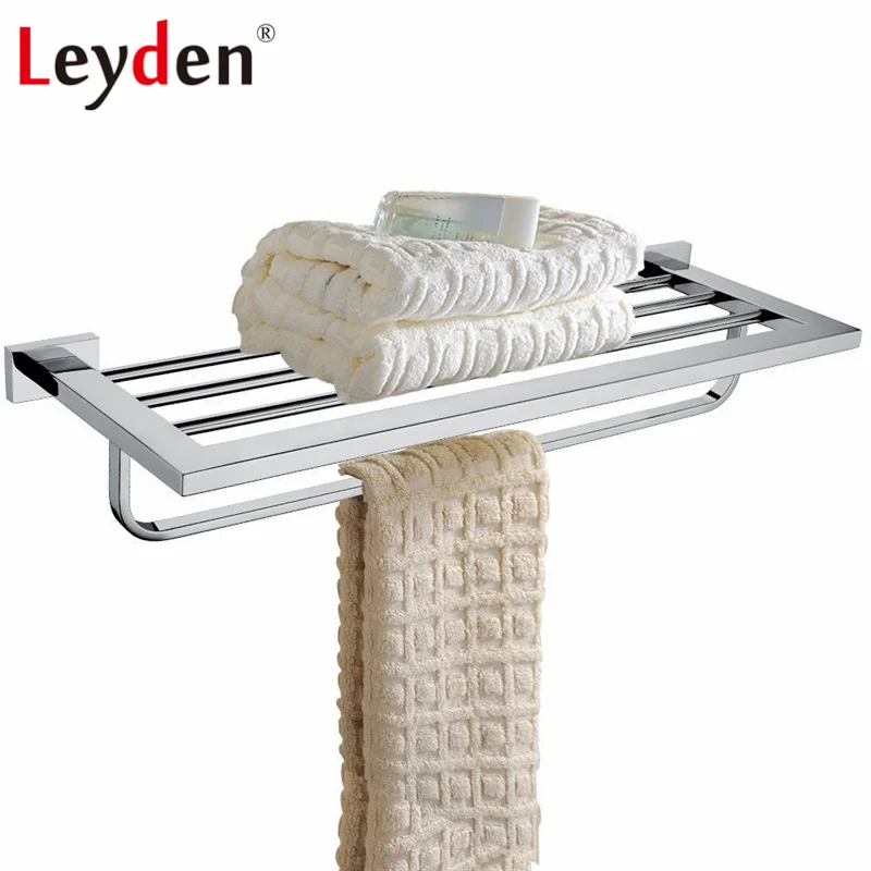 Towel Ragk Leyden нержавеющая сталь Suqare хромированные аксессуары для ванной комнаты держатель туалетной бумаги крючок для полотенец бар полотенце кольцо аксессуары для ванной комнаты - Цвет: Towel Ragk