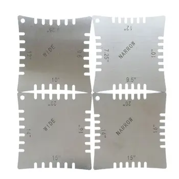 

New Guitar Notched Radius Gauges for Measuring Fingerboard Radius Pack Of 4pcs