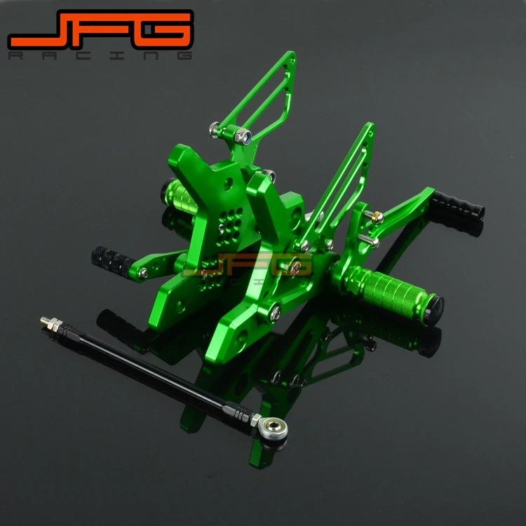 Мотоцикл с ЧПУ Регулируемые подножки педали для автомобиля Rest Rearset KAWASAKI Z750 Z 750 2004-2006 2004 2005 2006