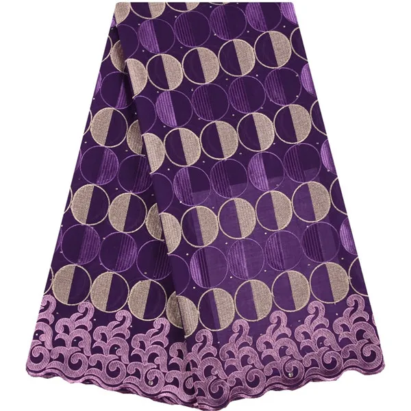 Lilac новейшая Высококачественная швейцарская вуаль кружева в швейцарской хлопковой Африканской сухой хлопковой кружевной ткани нигерийские кружевные ткани Y1609 - Цвет: As Picture 5