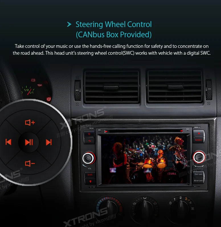 Perfect XTRONS 7" Android Radio Car DVD Player Head Unit Stereo GPS OBD Navigation for Ford Connect Fiesta Transit Fusion 2006 2007 2008 18