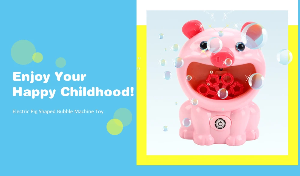 Children Electric Blow Bubble Machine with Light Music