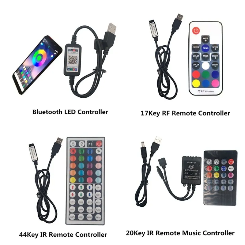 USB Светодиодная лента 5050 RGB Гибкая лампа DC5V цветная сменная подсветка для