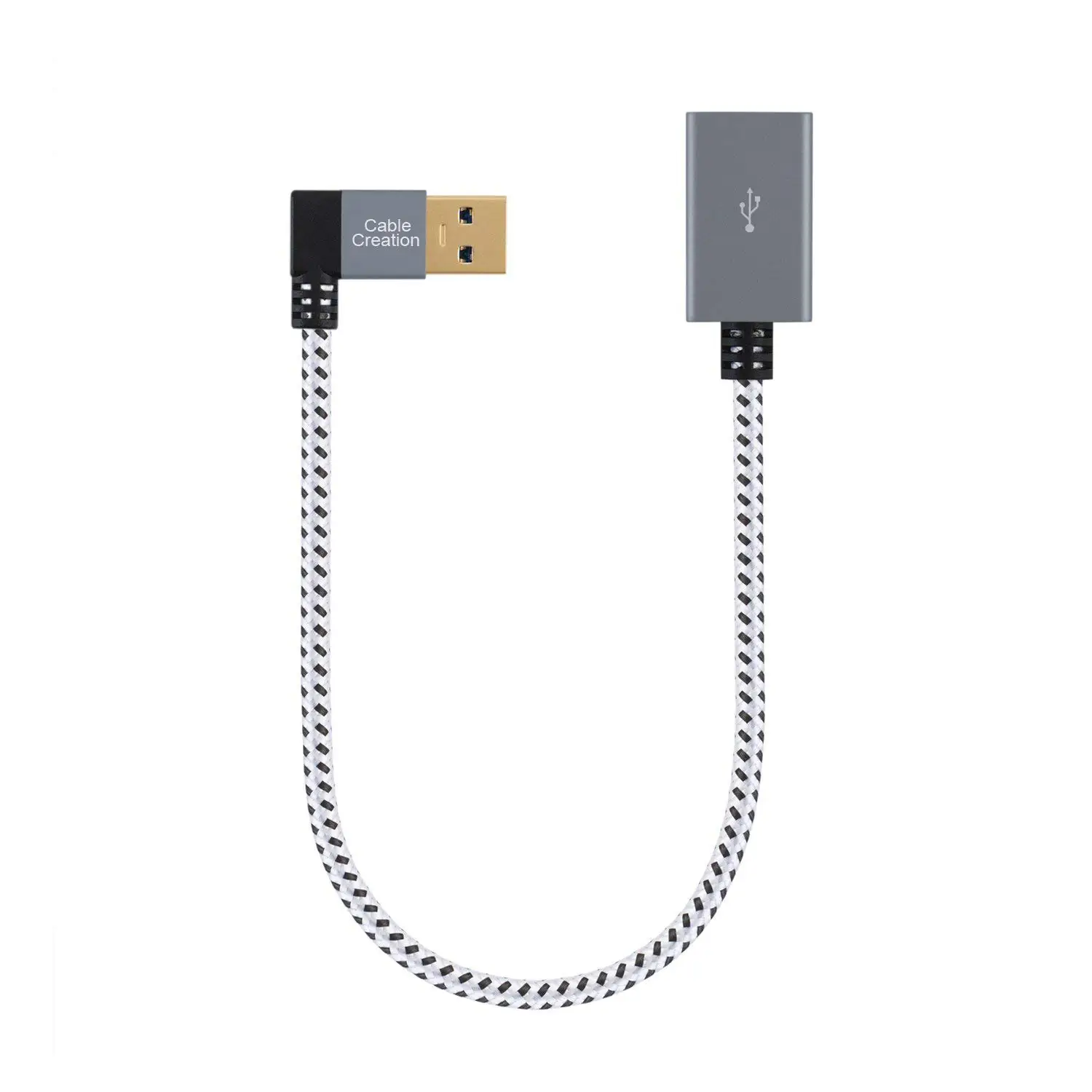 JORINDO USB 3,0 кабель-удлинитель, прямоугольный USB 3,0 кабель-удлинитель для мужчин и женщин, совместимые флешки, розовое золото алюминий