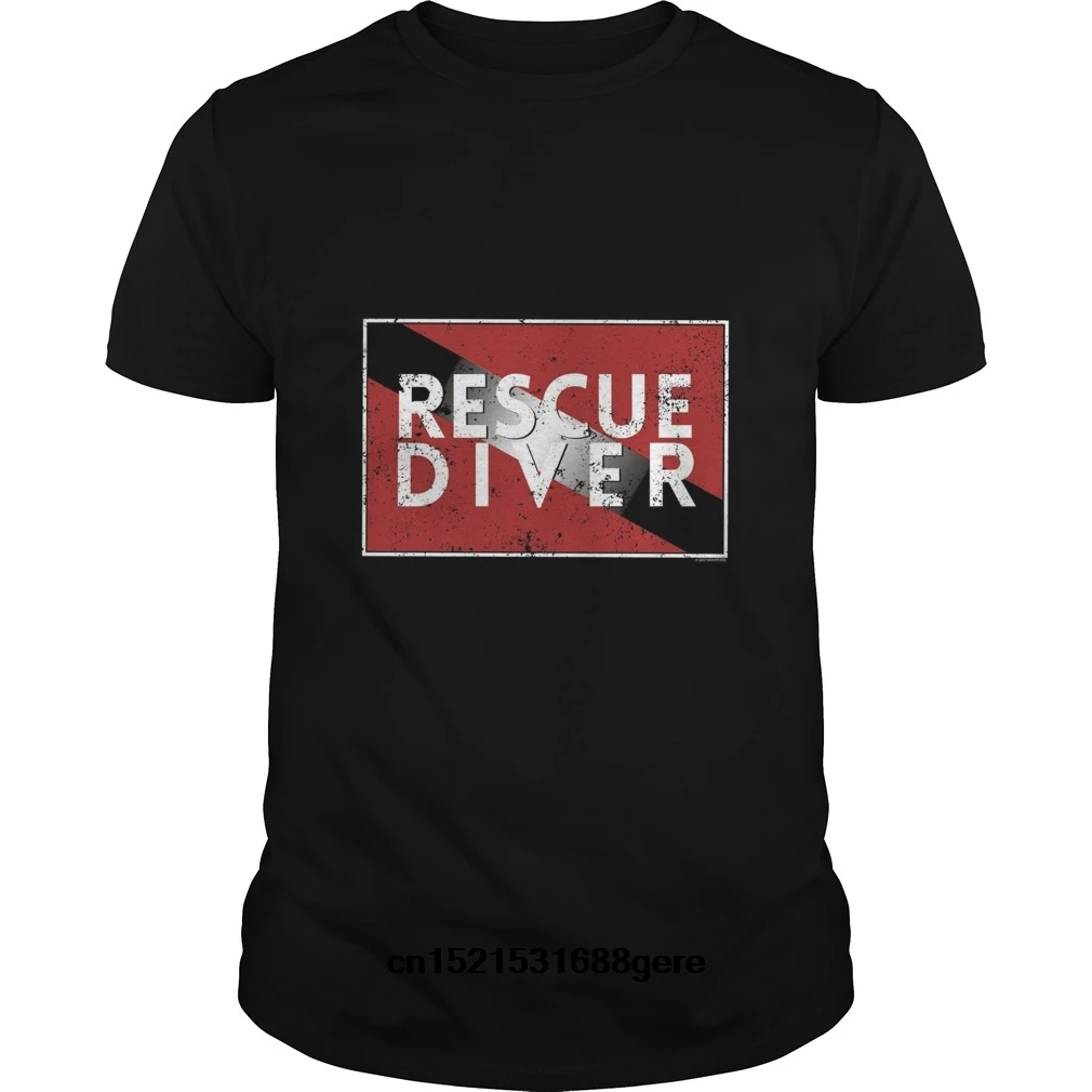 Gildan funny t shirt Scuba Dive Flag Shirt Rescue Diver Search Rescue