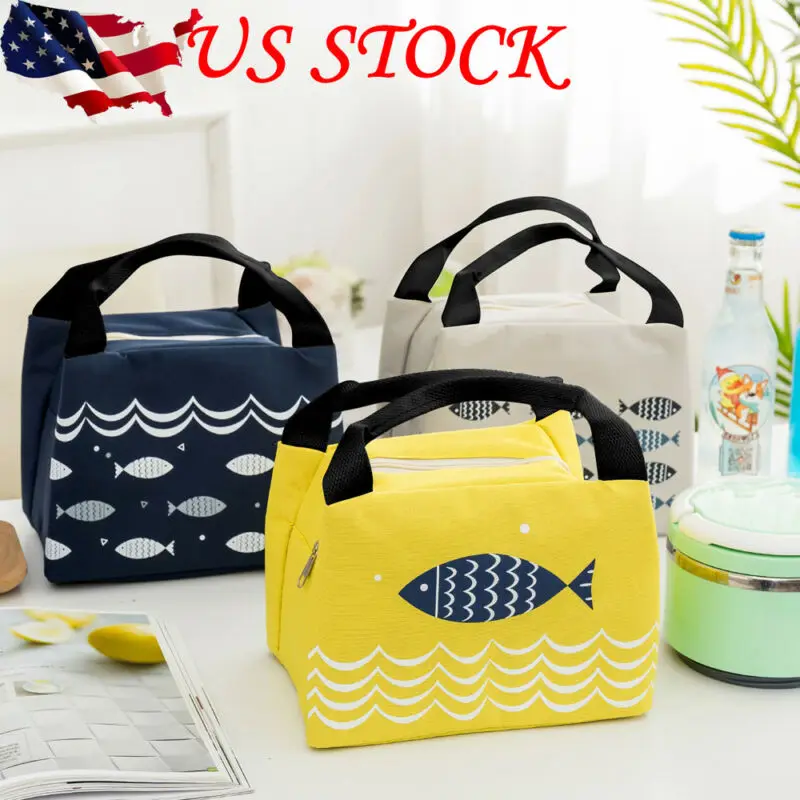 

Portable Insulated Thermal Cooler Bento Lunch Box Tote Picnic Storage Bag Pouch Lunch Bags