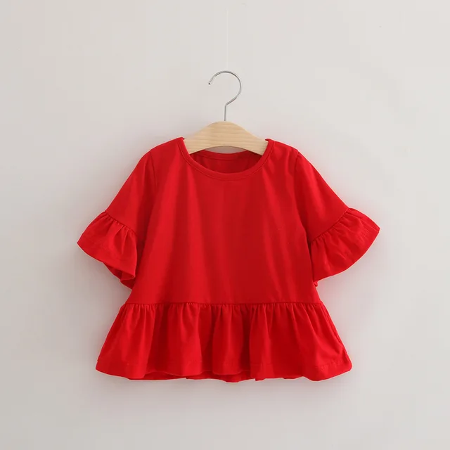 girls red blouse