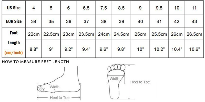 size尺码 34-43