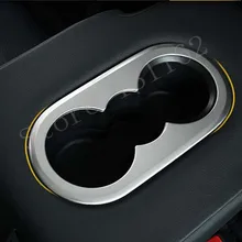 Auto Interni in acciaio inox posteriore Supporto di Tazza di Acqua Telaio di Copertura Trim Per VW Tiguan 2017 2018
