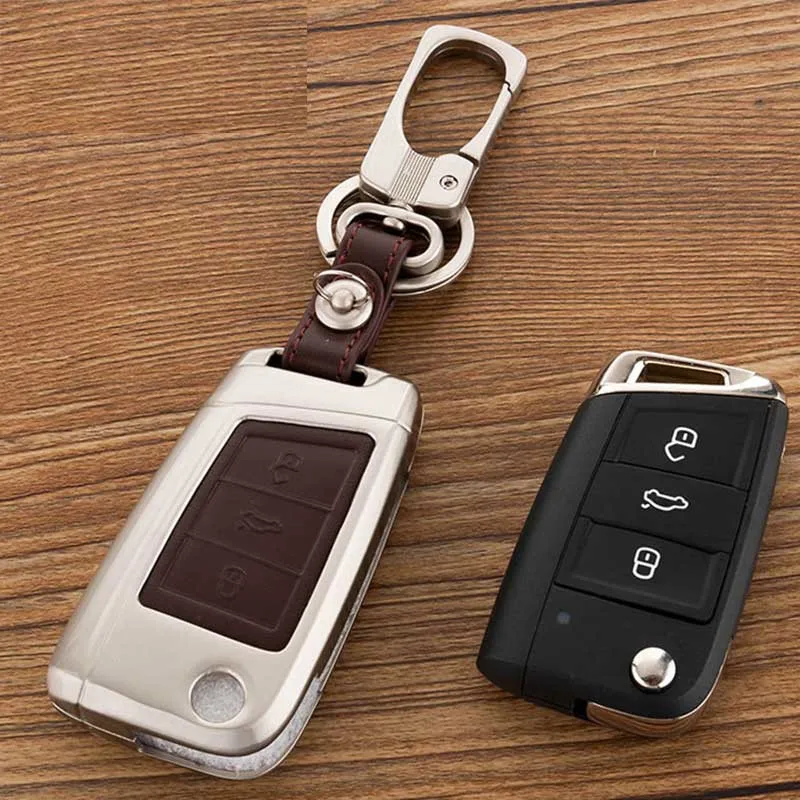 Чехол для ключей из цинкового сплава Volkswagen Vw Comb Polo 2016 Golf 7 Mk7 For Skoda Octavia i A7|key cover golf