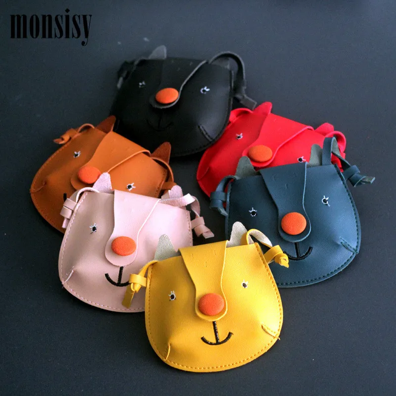 

Monsisy Baby Toddler Cat Bag Children Purse and Handbag Girl Shoulder Bag Cartoon Animal PU Leather Unisex Boy Girl Small Bag