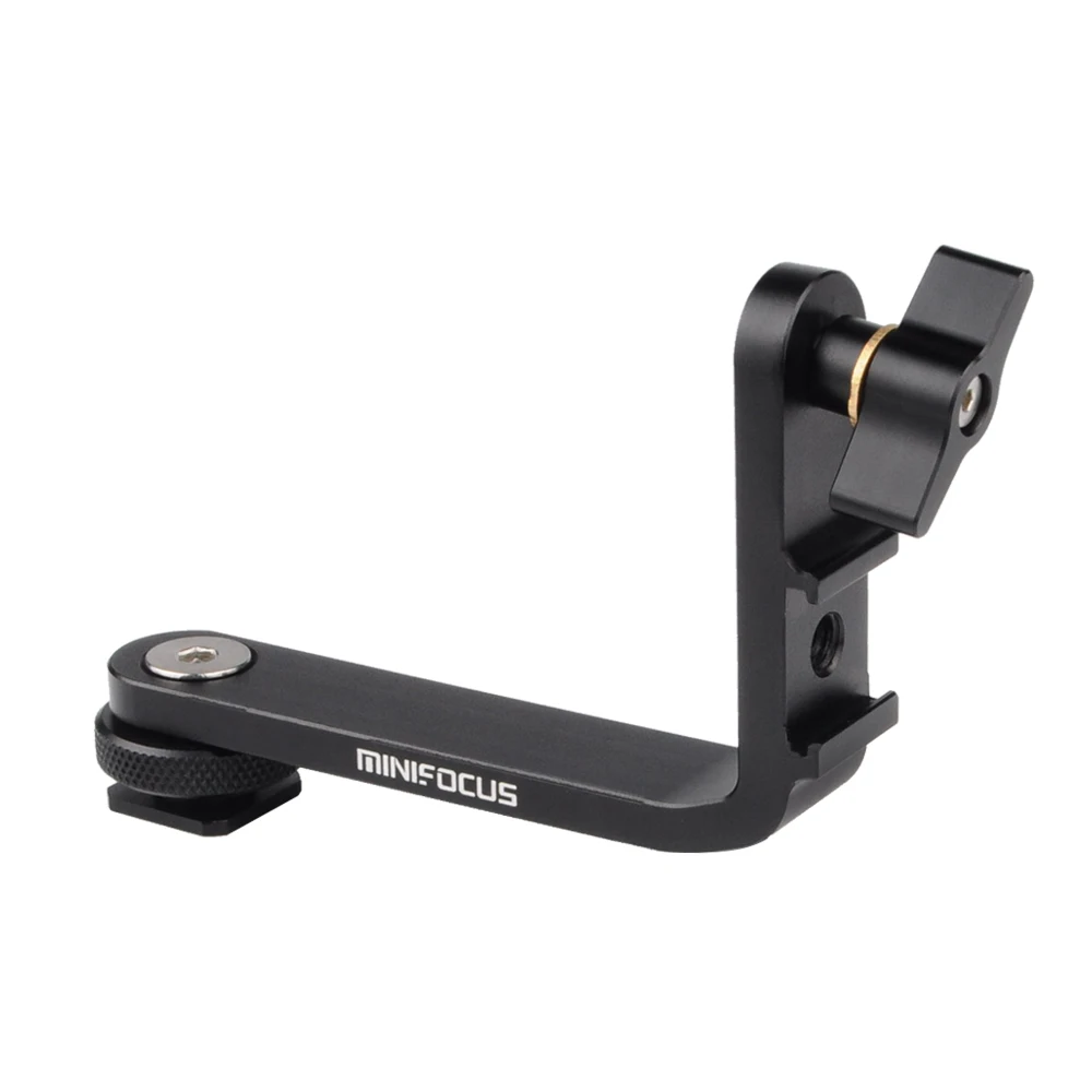 

MINIFOCUS Camera 4.5''-5.5'' Monitor Tilt Arm L Bracket Cold Shoe for Dslr Monitor Handheld Gimbal Extension Mount Stand Support