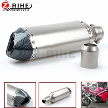 for Universal Modified Motorcycle Exhaust Muffler pipe Silencer pipe FOR most YAMAHA FAZER1000 FZ600 FZ6N FZ1000 FZ1N Tmax 500
