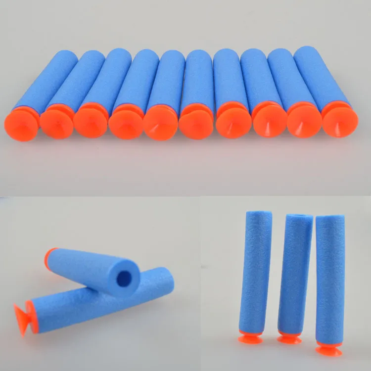 20 pcs 7.2c'm Fluorescence Dart Refills Universal Toy Gun Sucker bullet Seven kinds of color random collocation