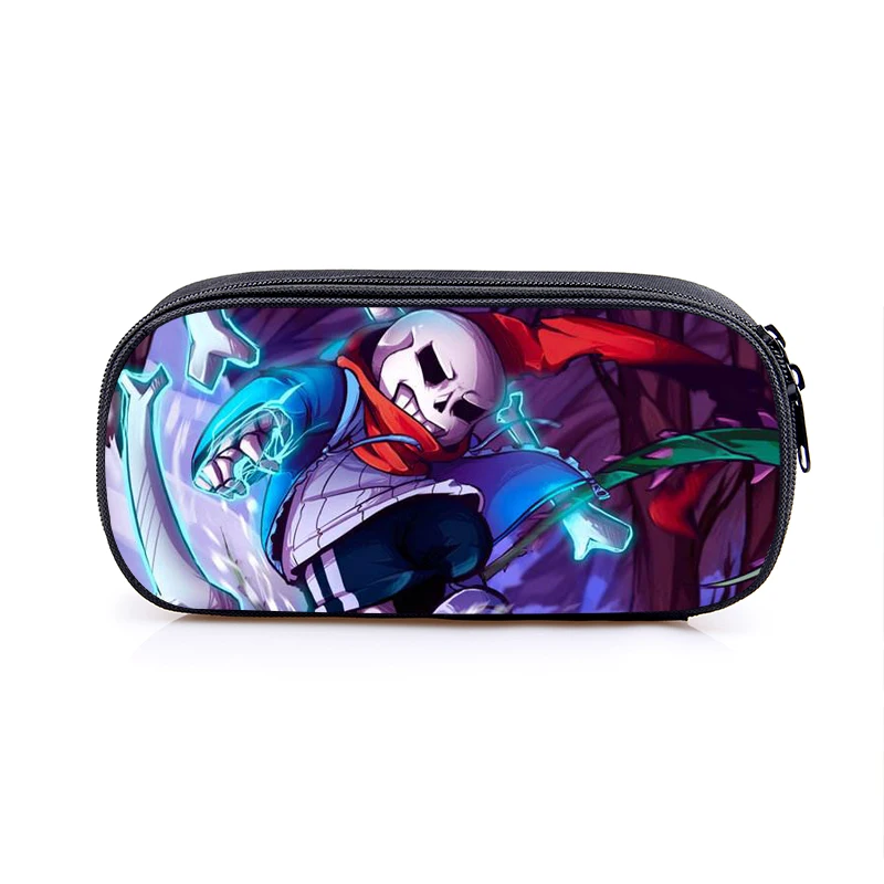 Чехол карандаш с рисунком для мальчиков и девочек Undertale Sans школьная сумка детей
