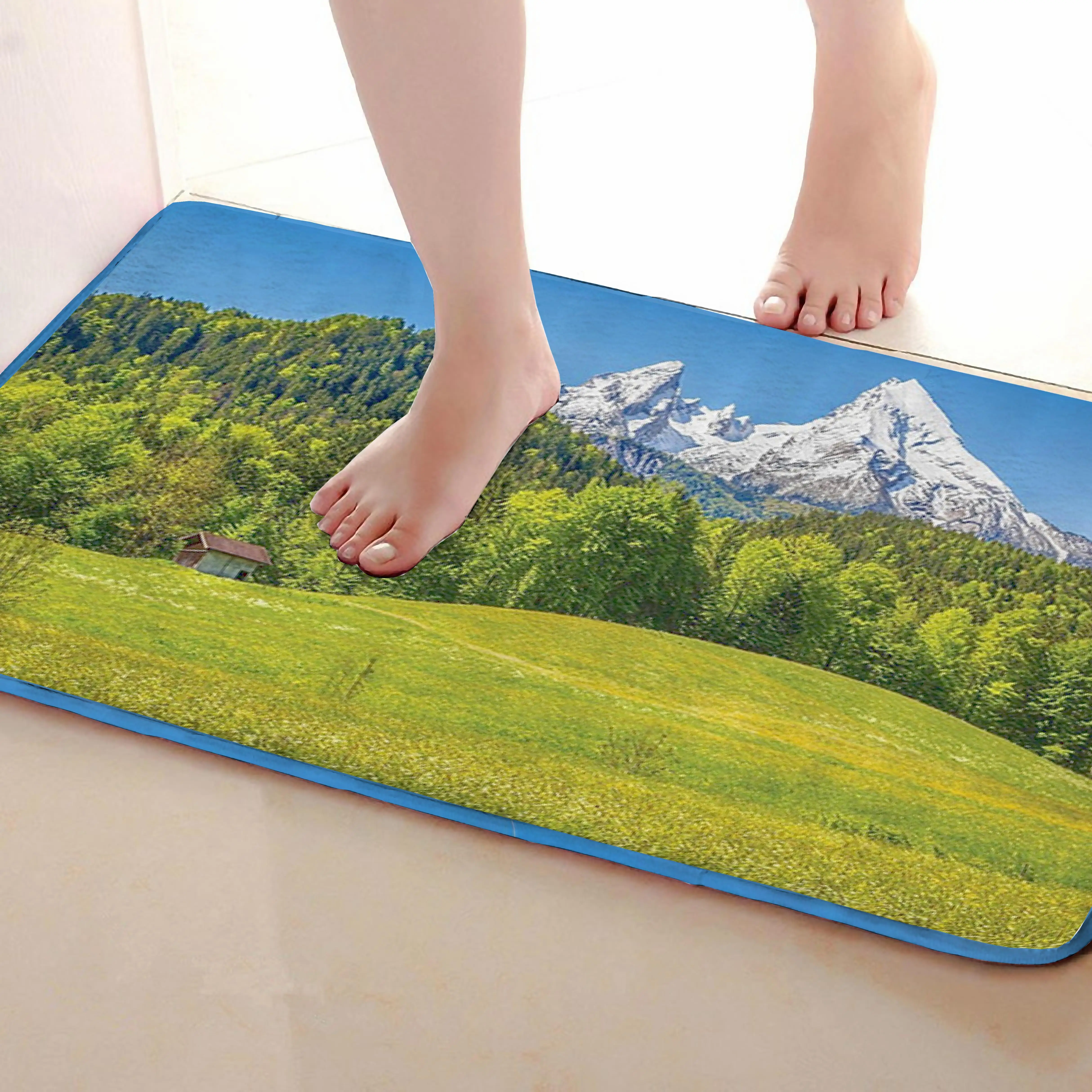 Grassland стиль Коврики для улицы, забавные Противоскользящие коврики для ванной, дверные коврики, дверные коврики под входную дверь