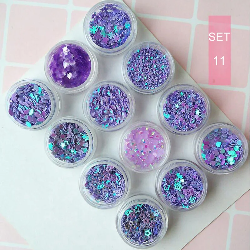 Bittb Nail Sequins Chunky Glitter Pearl Star Heart Jewelry Decor Nail Art Decorations Accessories Manicure Part