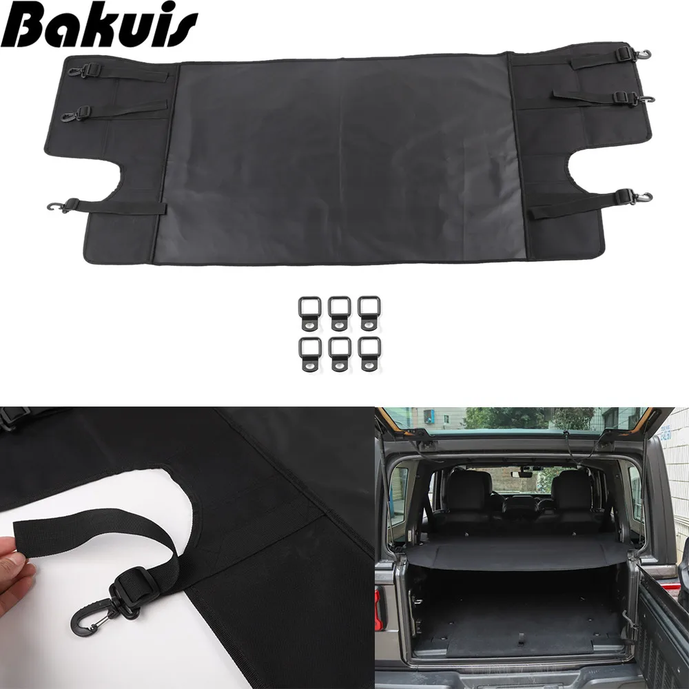 

Cargo Cover Shield Pad Rear Trunk Protector Shade Compatible for Jeep Wrangler JL X & Unlimited 2007-2018