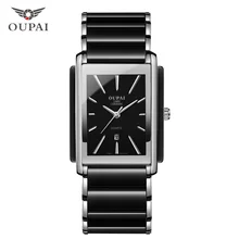 OUPAI NEW Fashion Women Watch Men Top Brand Luxury Wristwatch Man Female Quartz Wrist Watch Ceramic waterproof Watch PENGNATATE