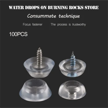 

100PCS Furniture chairs tables transparent soft plastic gloves slip mat Wear pads Spikes Chair accessories Sofa cushion