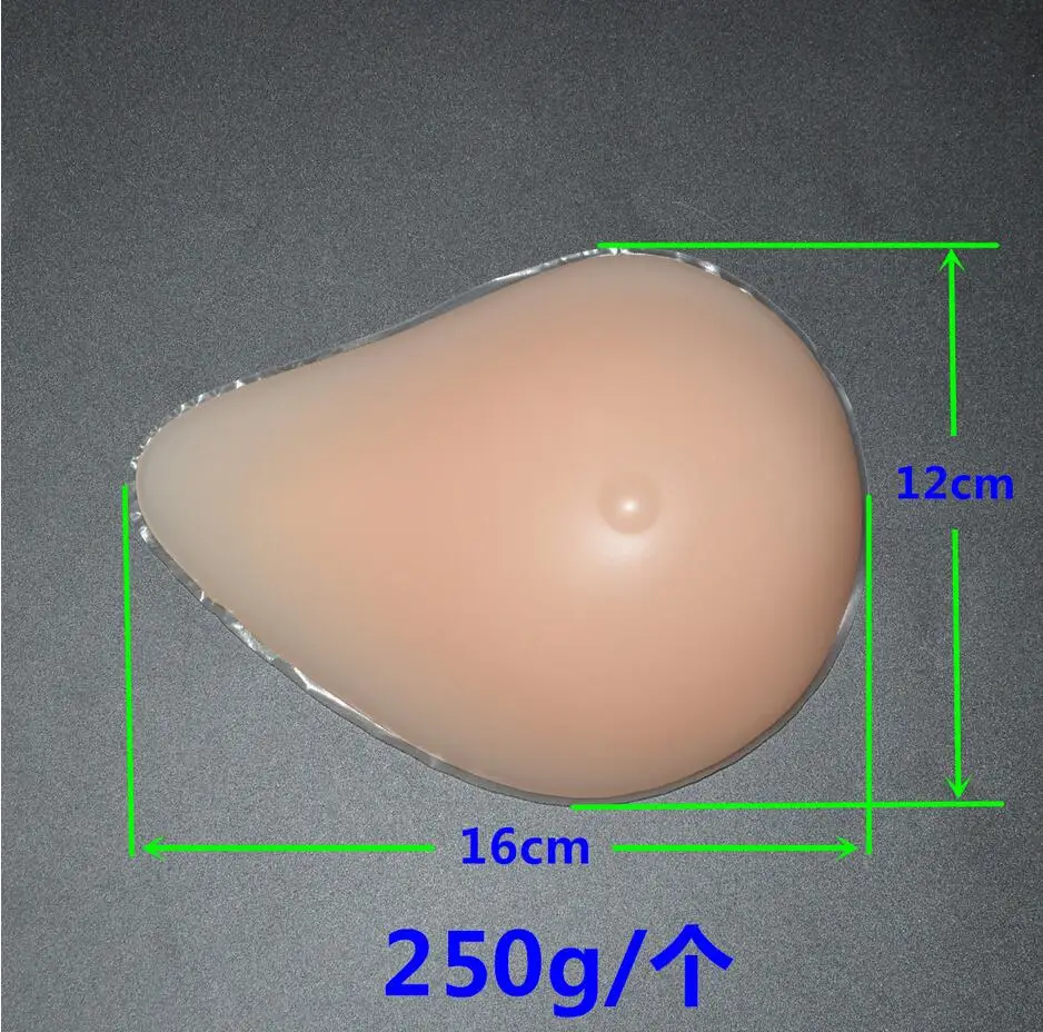 

250g/piece 34B/36A/38AA(cup)Silicone Breast forms Mastectomy Artificial Silicone Fake Breast For Crossdressers And Transvestites
