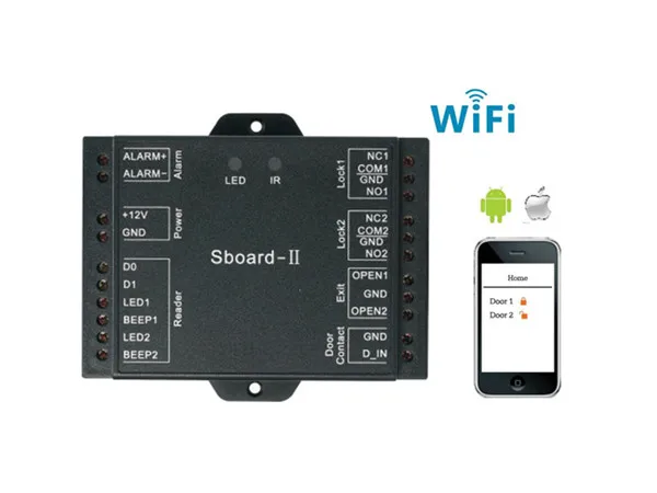 Sboard-II Wifi сразу заводской контроль доступа к двери двойной релейный контроль доступа для поддержки 2100 пользователей