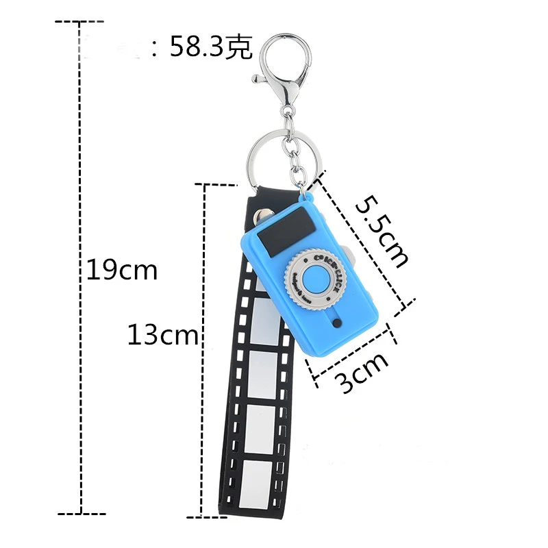 Горячая Распродажа, милые брелоки в форме фотоаппарата, очаровательное кольцо для ключей, брелок для ключей, необычная игрушка для женщин, автомобиль или сумка, ювелирный подарок, аксессуар EH317