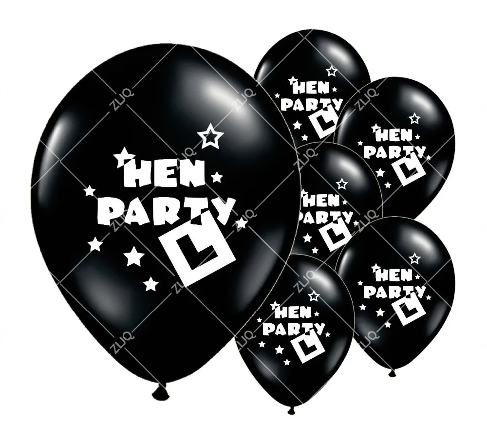 10pcs/lot Hen Party Balloons Funny Hen Night Balloon Props For Wedding