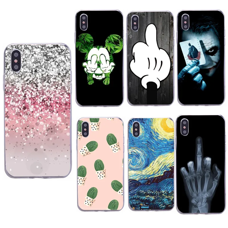 Thin Silicon For Fundas iphone 6S 6 5 5S SE 7 8 Plus Case Cartoon Cover X XR XS Max Soft Phone Bags Cases |