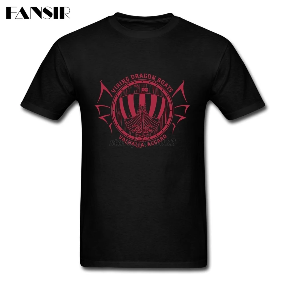 Viking Dragon Boats Men T-shirt Rock For White Short Sleeve Custom Big Size Clothes Adult | Мужская одежда