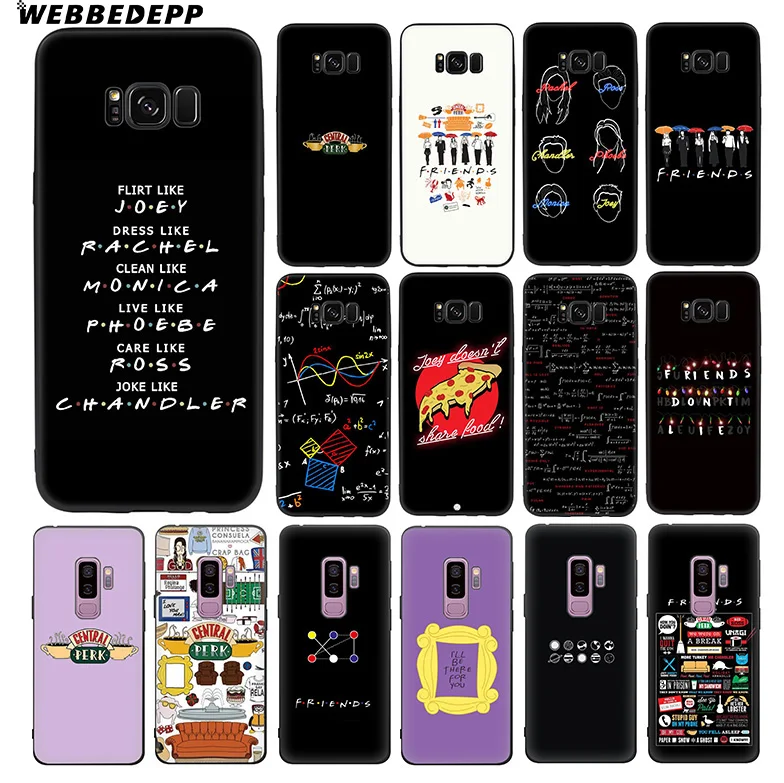 

WEBBEDEPP Friends TV Show Soft TPU Silicone Case for Samsung Galaxy S10 S10e S9 S8 Plus S7 S6 Edge & J6