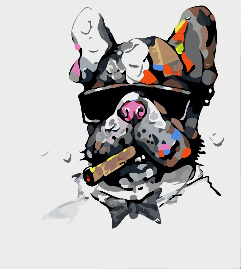 Kartun Hewan Katak Anjing Owl Dekorasi Rumah Lukisan Abstrak Gambar Kartun Hewan Katak Anjing Owl Dekorasi Rumah Lukisan Abstrak Gambar