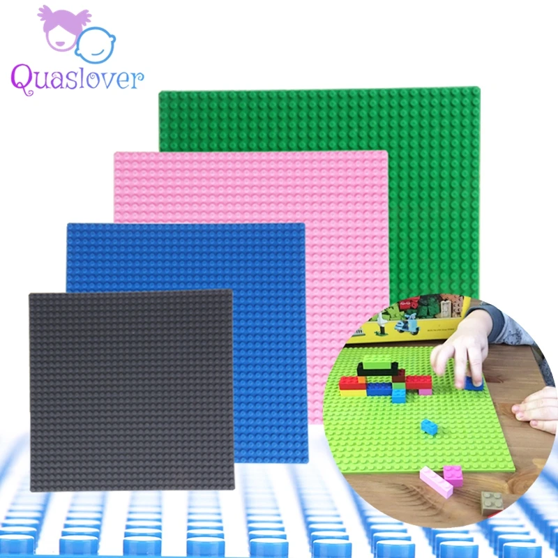 Quaslover 32*32 Точки Строительные блоки Детские DIY игрушки ABS самоблокирующиеся