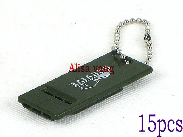 15PCS Green Outdoor Survive whistle 3 holes whistled Free Shipping! | Спорт и развлечения