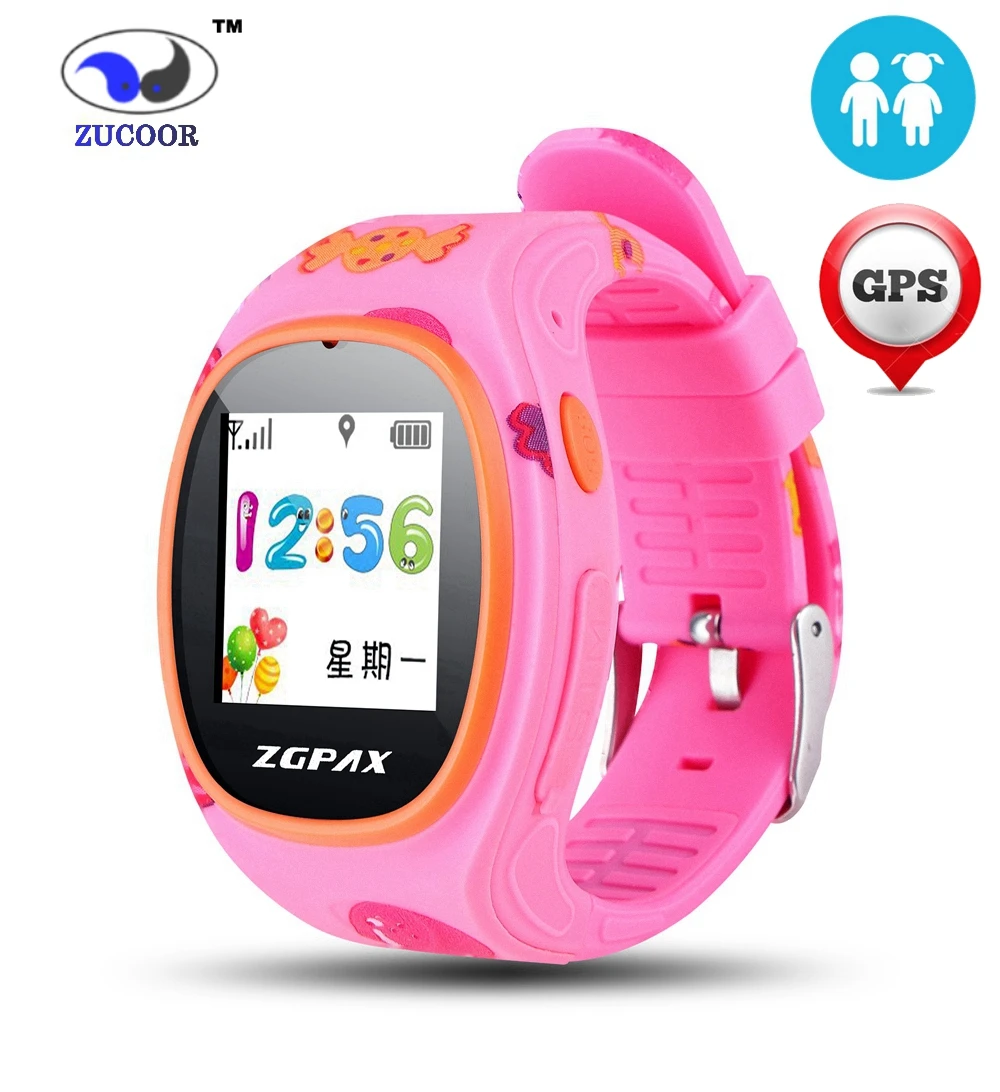 Children font b SmartWatch b font with GPS Tracker Wrist Watch SOS Emergency GSM Smart Mobile