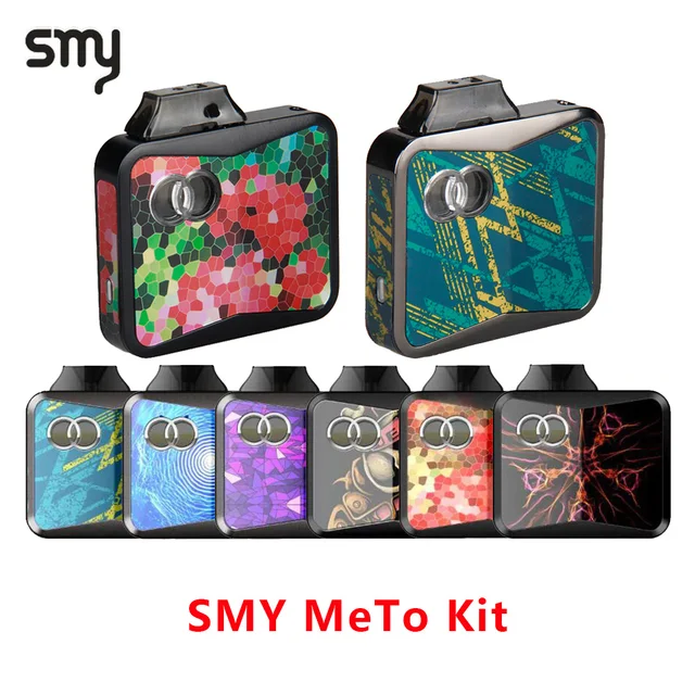 Оригинальный набор Vape Pod SMY METO Starter Vape kit 650 мАч встроенный аккумулятор и 1,5 мл электронная сигарета картридж Vape STAETER Kit
