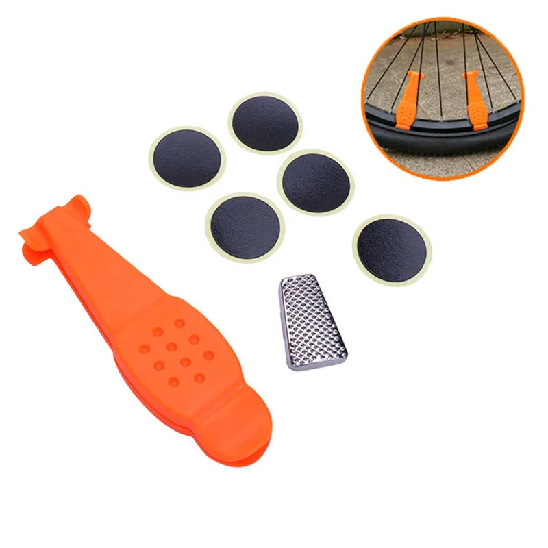 

Bicycle Tire Repair Kit 6-Piece Repair Tool Set Cycling Bike Tire Repair Tool Set