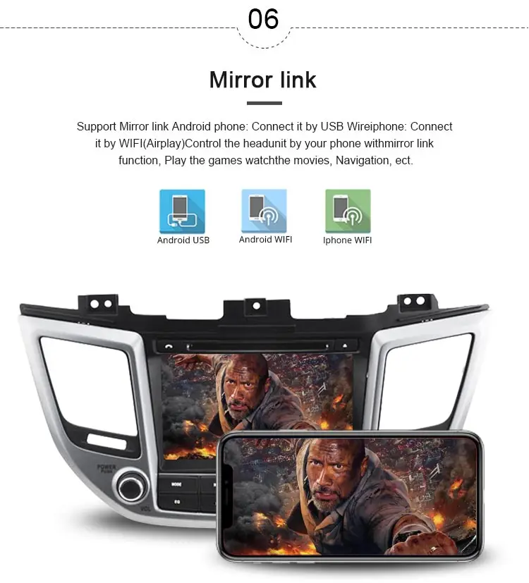 Discount JDASTON Android 9.1 Car DVD Player For Hyundai Tucson/IX35 2015 2016 2017 Multimedia GPS Navigation 2 Din Car Radio Audio WIFI 7